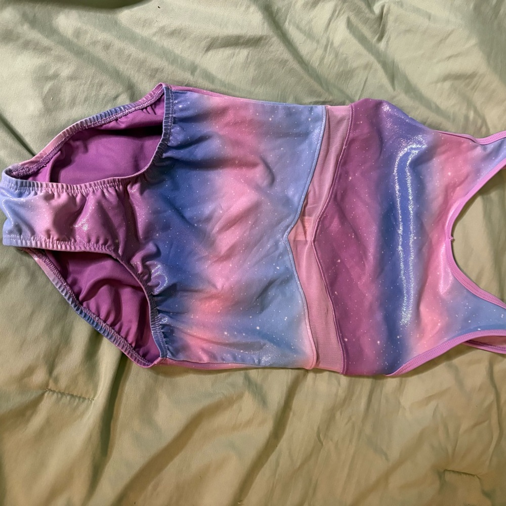Cat & Jack Pink/Purple Metallic Swimsuit